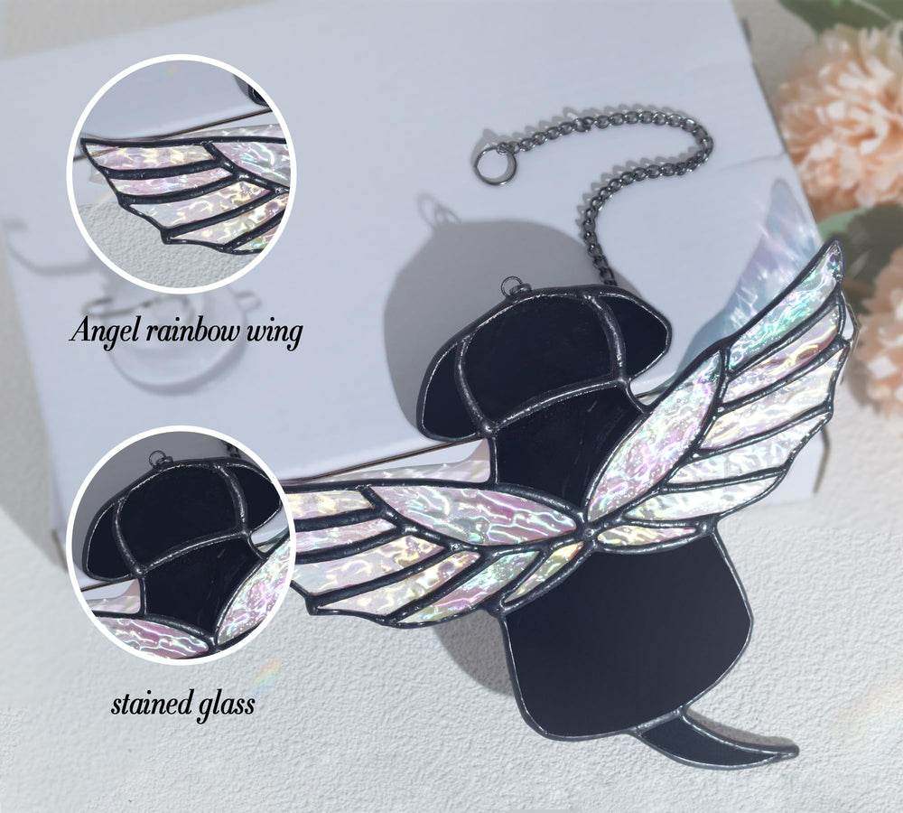 Ailes d ange en verre Velasyart reflètent la lumière naturelle.