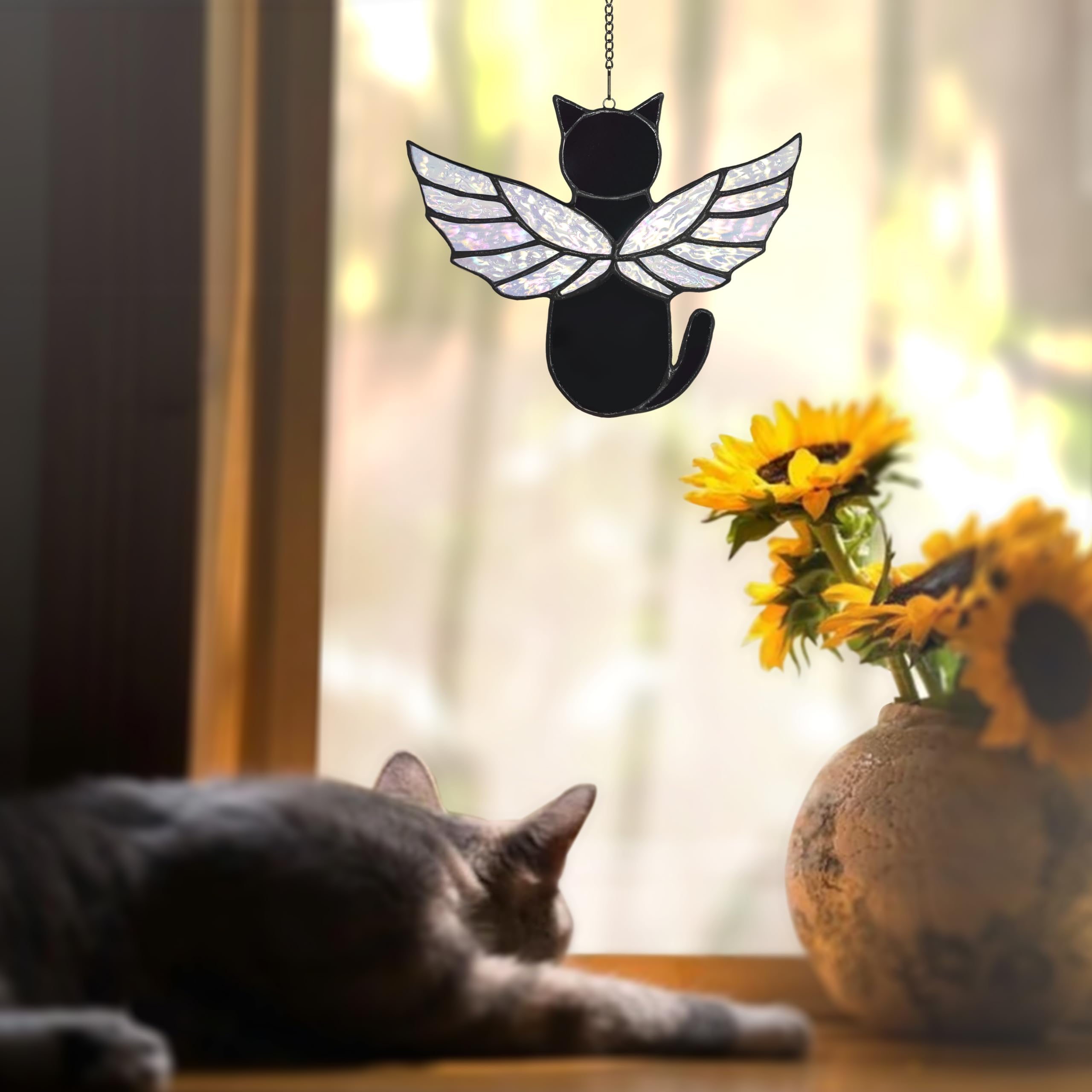 Velasyart cadeau-sympathie-chat-memorial-verre, souvenir tendre et coloré.