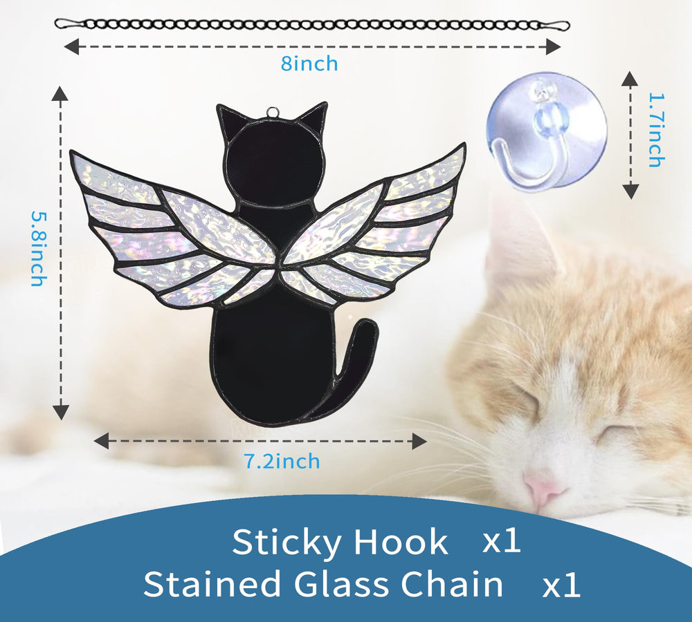 Velasyart deco-lumineuse-chat-arcenciel-verre, ajout lumineux à n’importe quelle pièce.