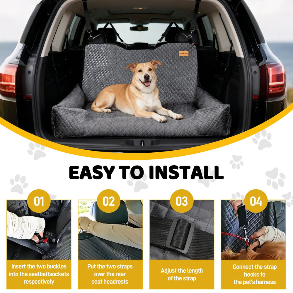 Velupet Zoom tissu-doux-garnissage-ressort: confort doux et soutien pour chien.
