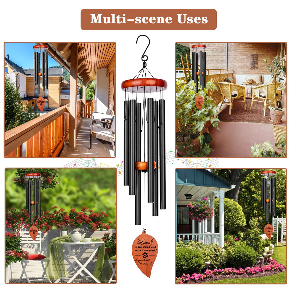 VENBEEL décor extérieur porche jardin, carillon décoratif et apaisant.