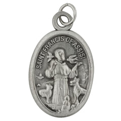 Médaille Saint François pour cage animale par Venerare, ajout décoratif et durable.