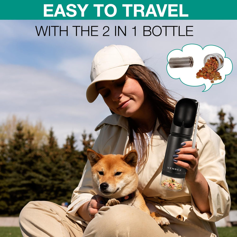 Bouteille sans BPA VENNEX pour chien, durable et sûre.