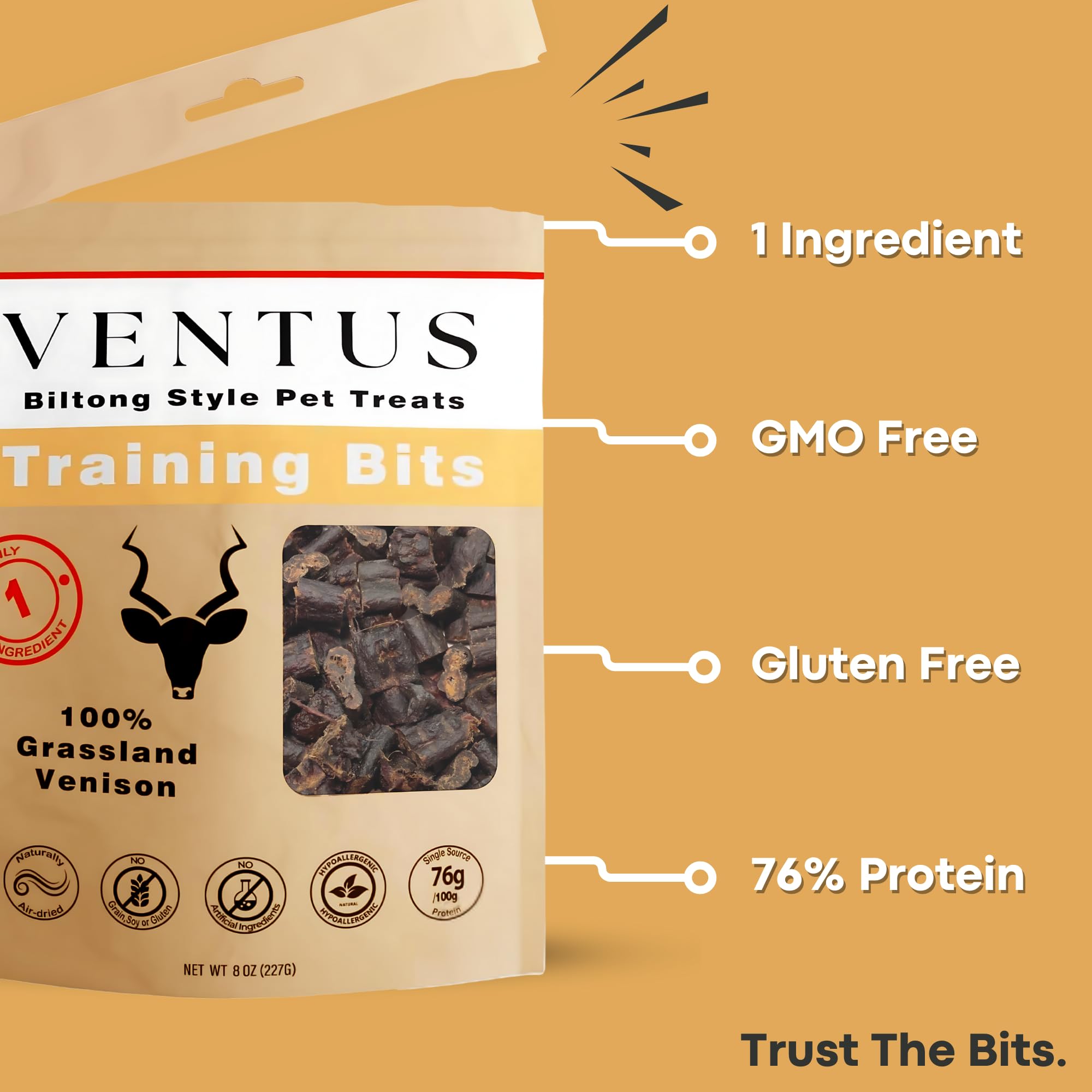 Ventus friandises entrainement chiot: bouchées protéinées pour l’apprentissage en douceur.