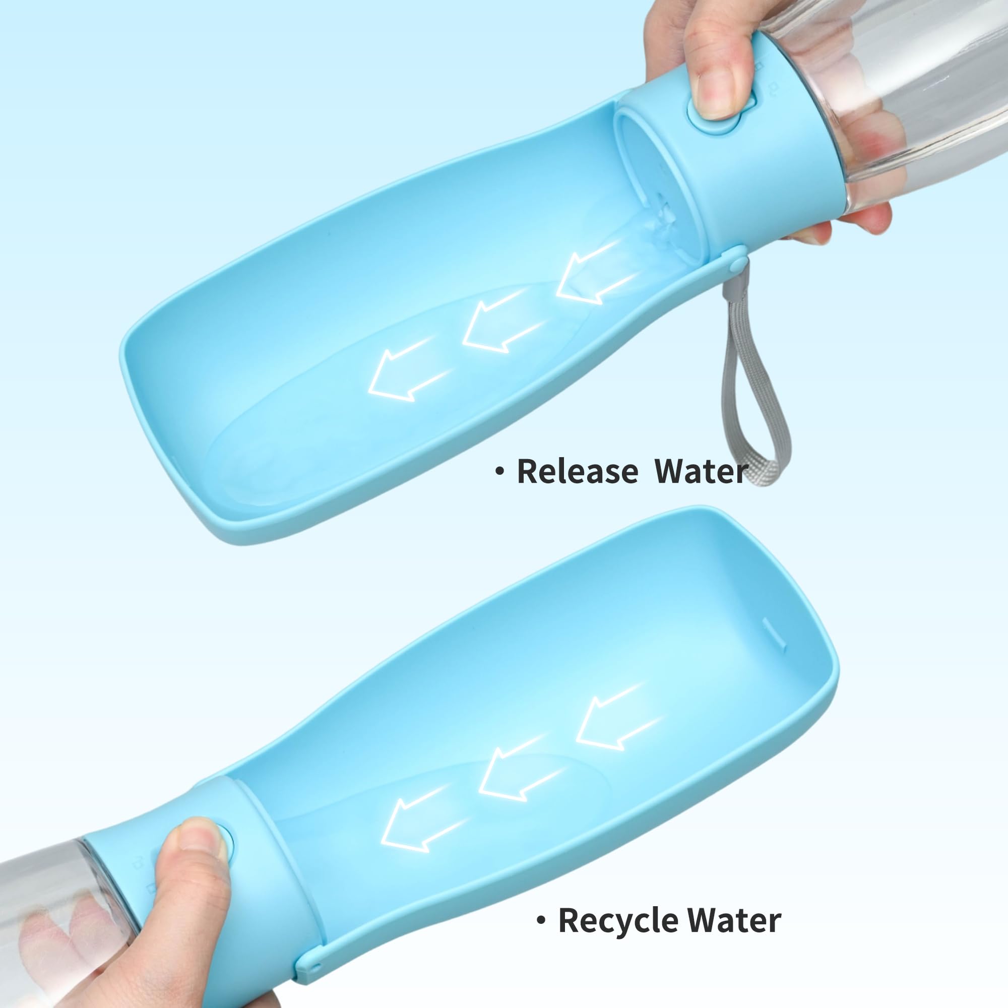 VEPOUYU Bouteille eau chien anti fuite, sécurité dans le sac.