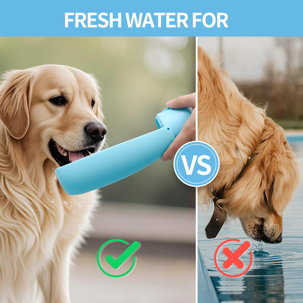 VEPOUYU Bouteille eau chien plastique alimentaire sans BPA, durable.