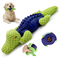 Veqly alligator interactif, jouet de mâche idéal pour petits et moyens chiens.