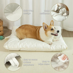 VERABE lit chien moyen, couture en 5 points pour une forme stable.