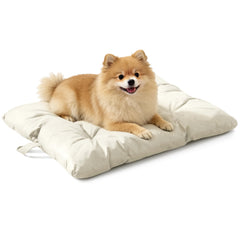 VERABE lit-chien-resistance-mordure-beige-29x18: lit robuste pour chiens courageux.