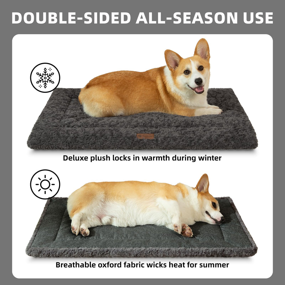 VERABE tapis-chien réversible 47x29, facile à laver en machine pour un entretien rapide.