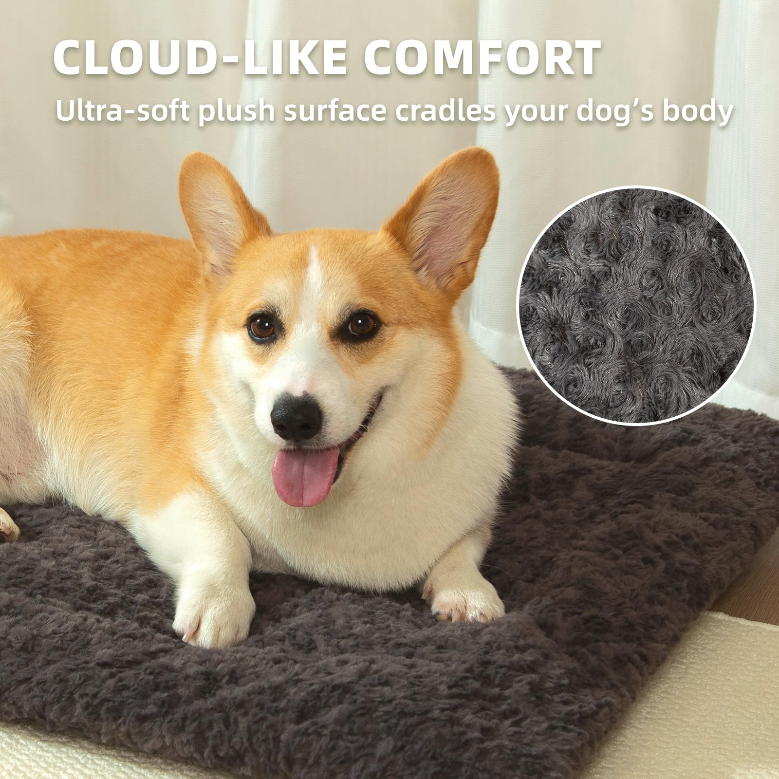 VERABE Tapis réversible face Oxford respirant, idéal pour chaleur estivale et fraîcheur.