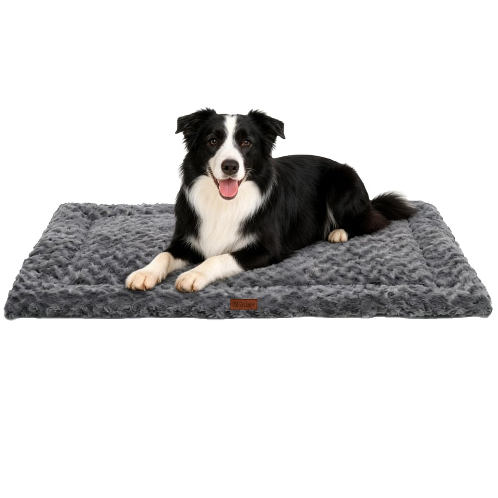 VERABE Tapis réversible grand 41x27 dans une cage, espace confortable pour chien.