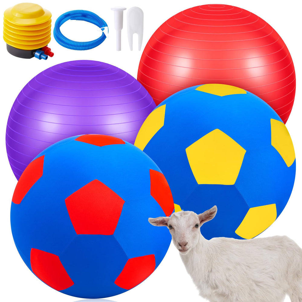 Balle chèvre rouge VercanMonth 22 po, idéal pour le jeu extérieur.