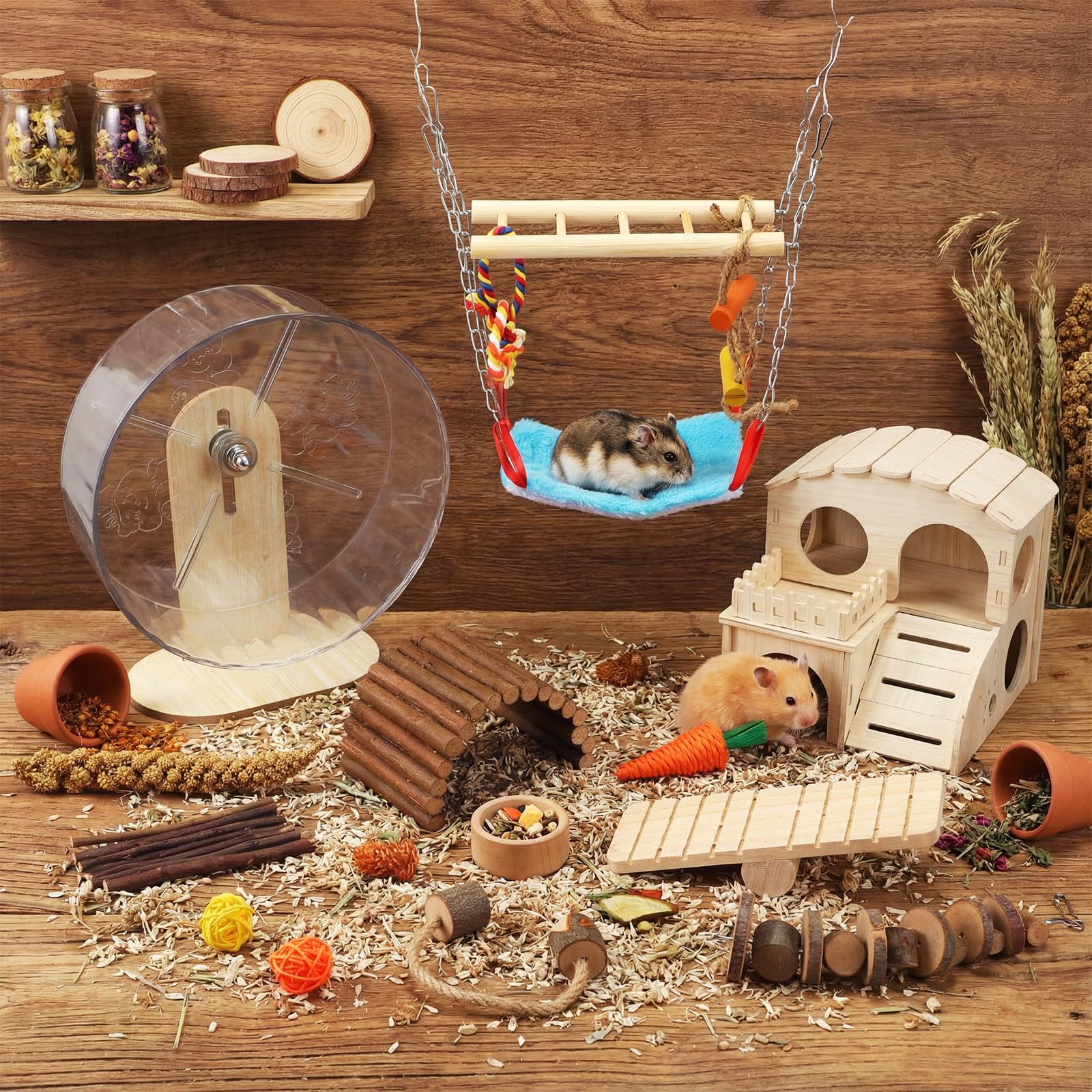 VercanMonth: balles en rotin, jouets interactifs pour distraction naturelle.