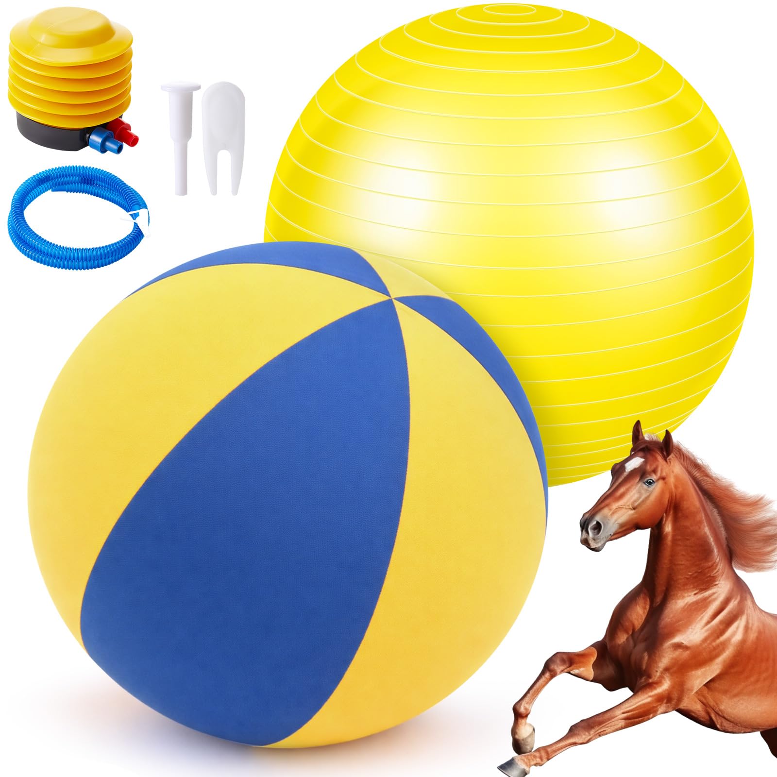 VercanMonth ballon cheval 40 pouces, stimule l'entraînement ludique.