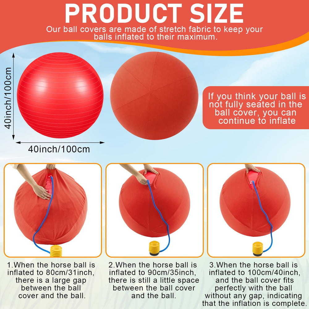 Housse rouge protectrice pour balle VercanMonth et meilleure visibilité pendant l'entraînement.