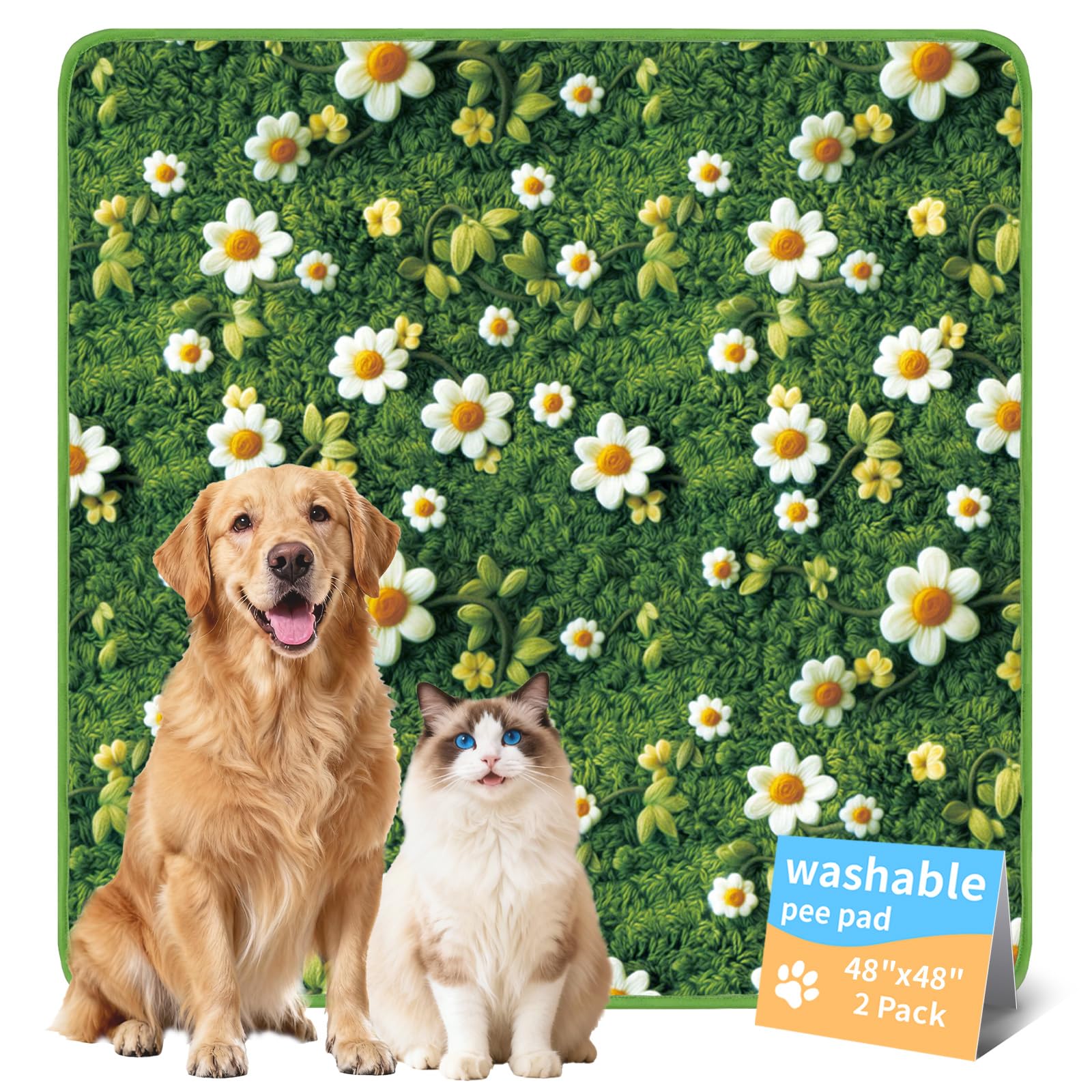 Verdasun tapis apprentissage lavables pour chien : duo pratique et économique pour l'entraînement.