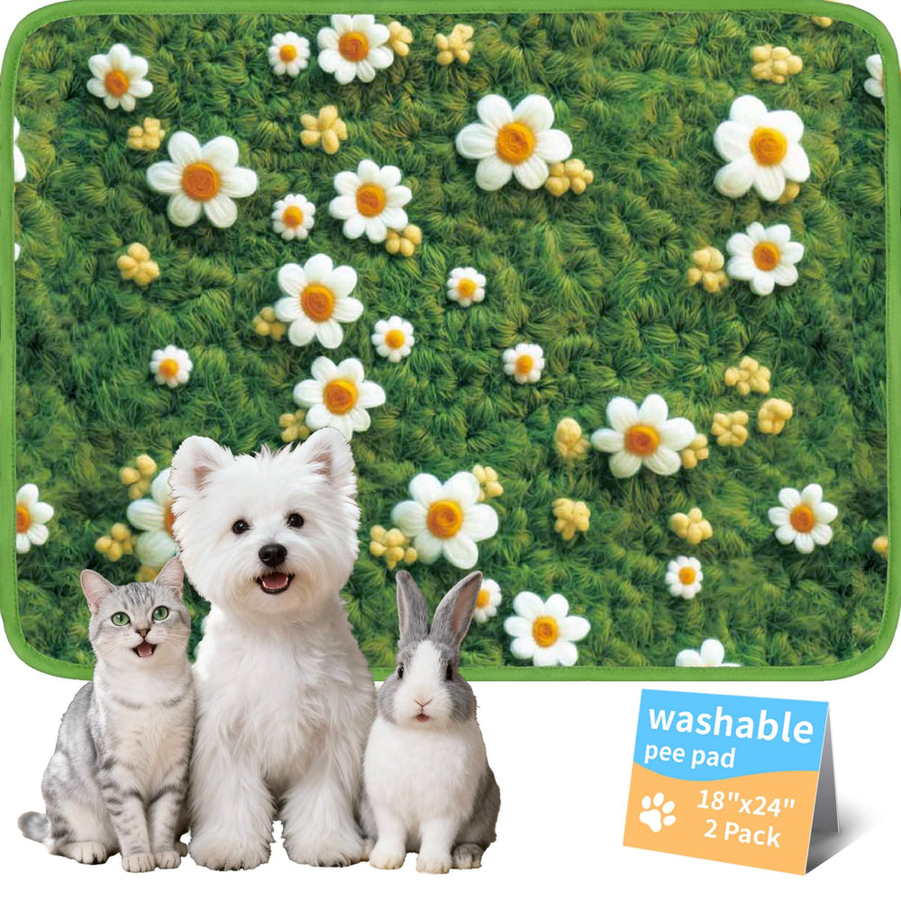 Verdasun: tapis lavables pour chiens absorbants, idéal pour l'entraînement et les accidents.