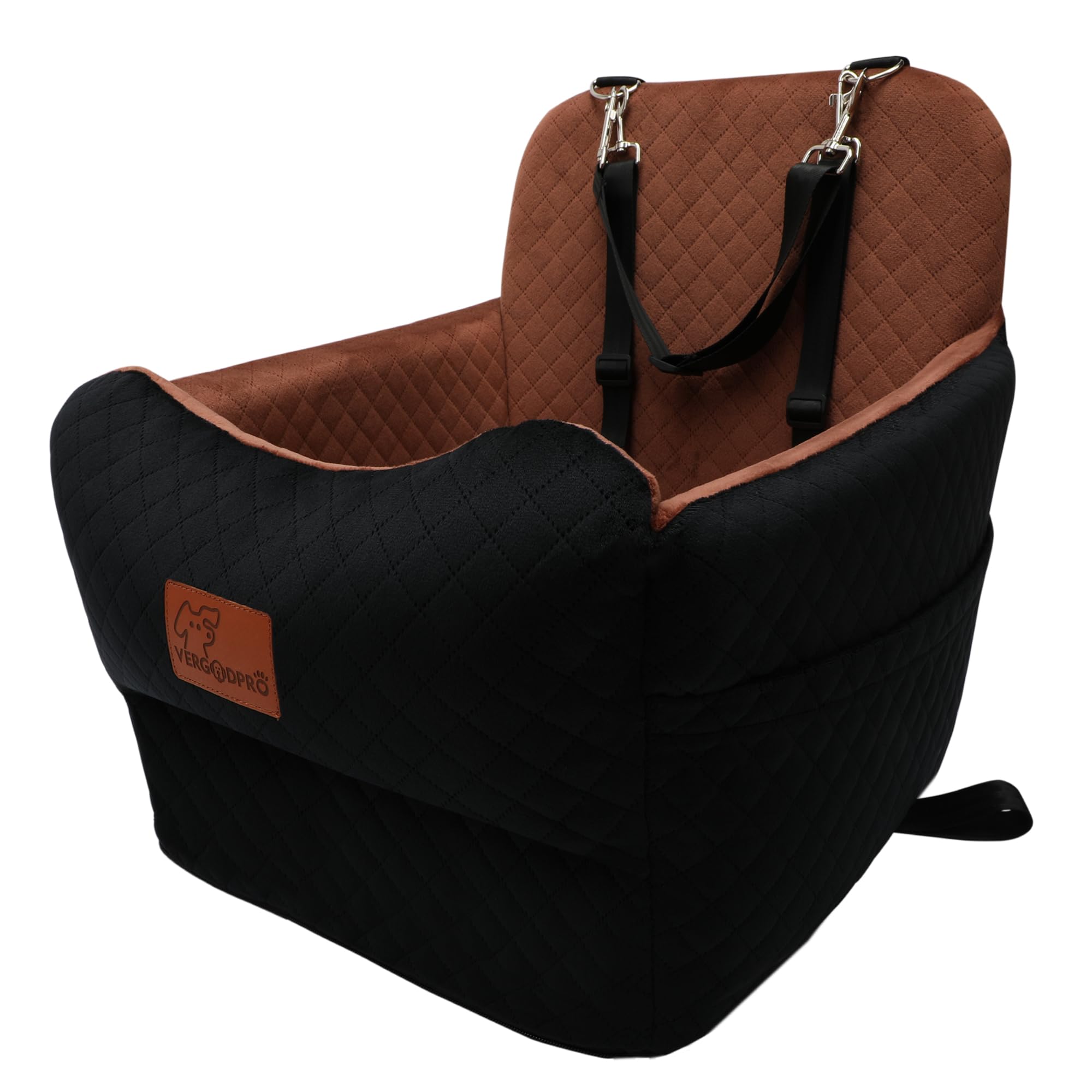 VERGODPRO siège-auto chien booster sécurité renforcée en véhicule.