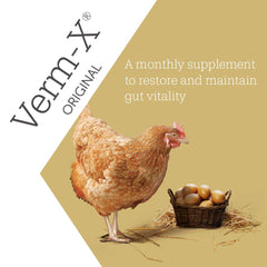 Verm-X pain imbibé — nourrir les poules avec pain imbibé en douceur.