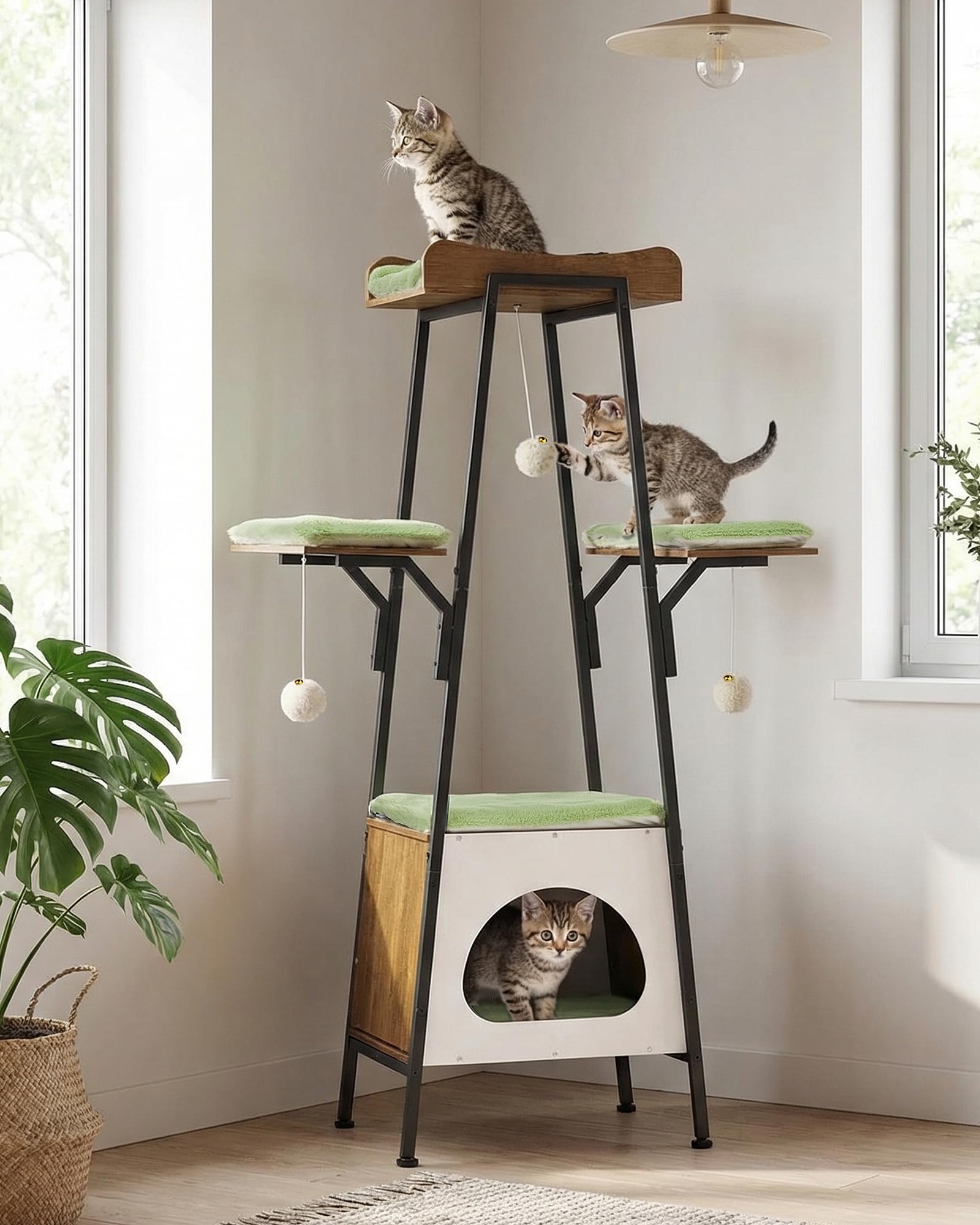 VERSASKY Arbre-chat 46 pouces entretien facile et net.