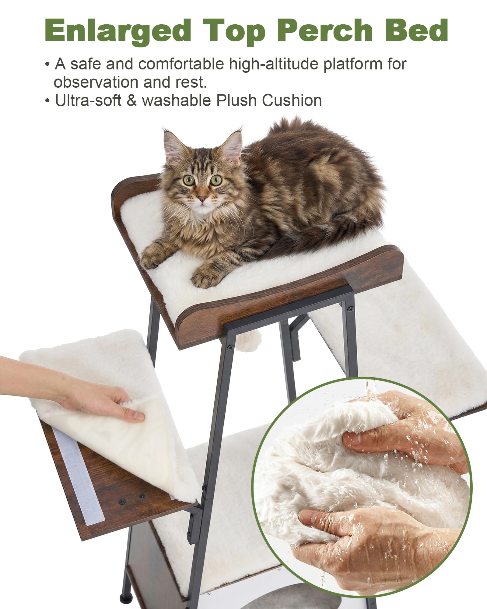 VERSASKY Arbre-chat cabane-nid pour refuges privés et siestes.