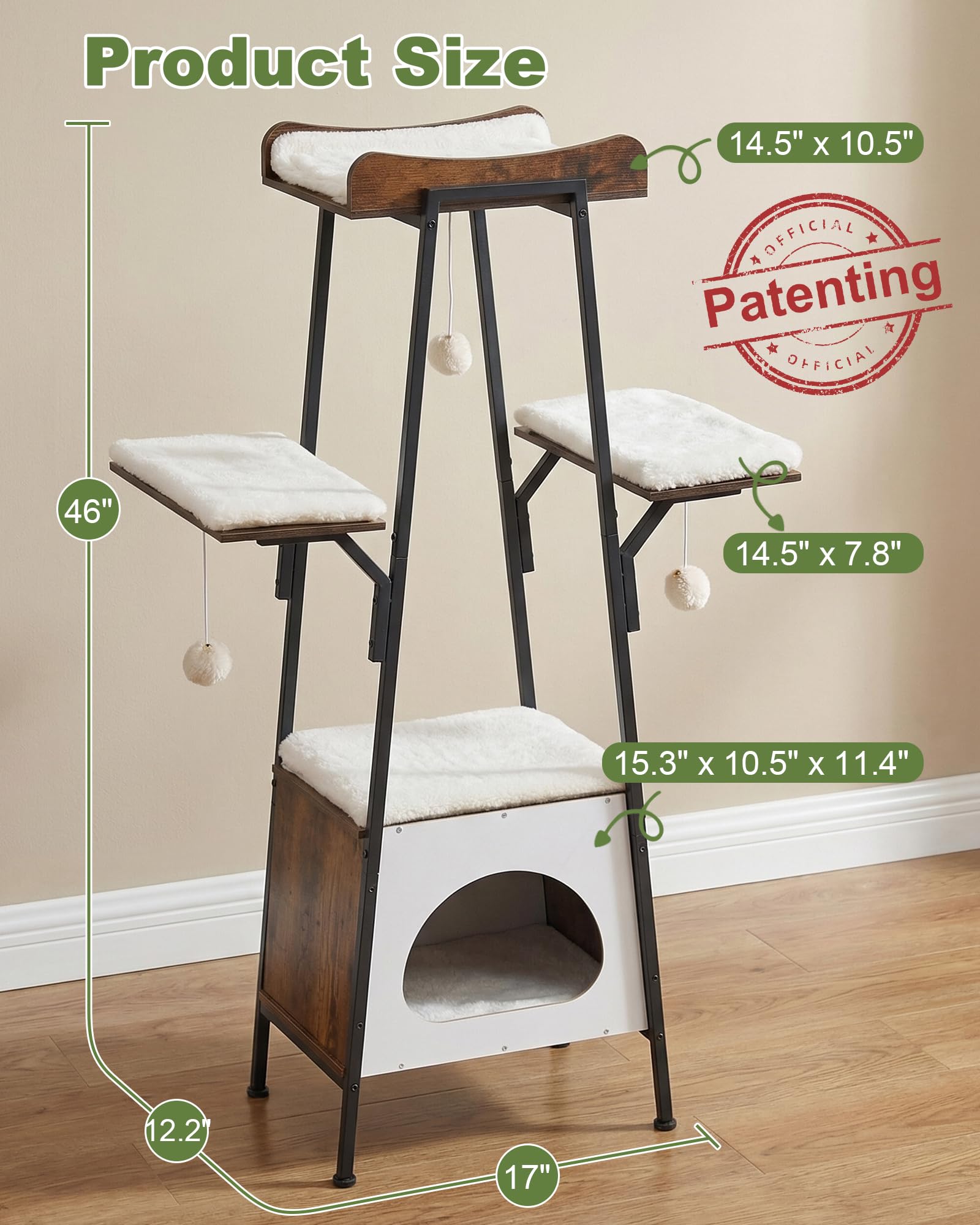 VERSASKY Arbre-chat entretien simple pour nettoyage rapide.