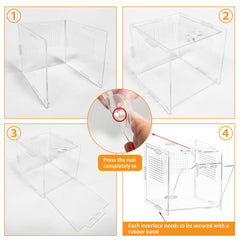 VERTUPET Matériau acrylique épais et durable pour terrarium fiable.