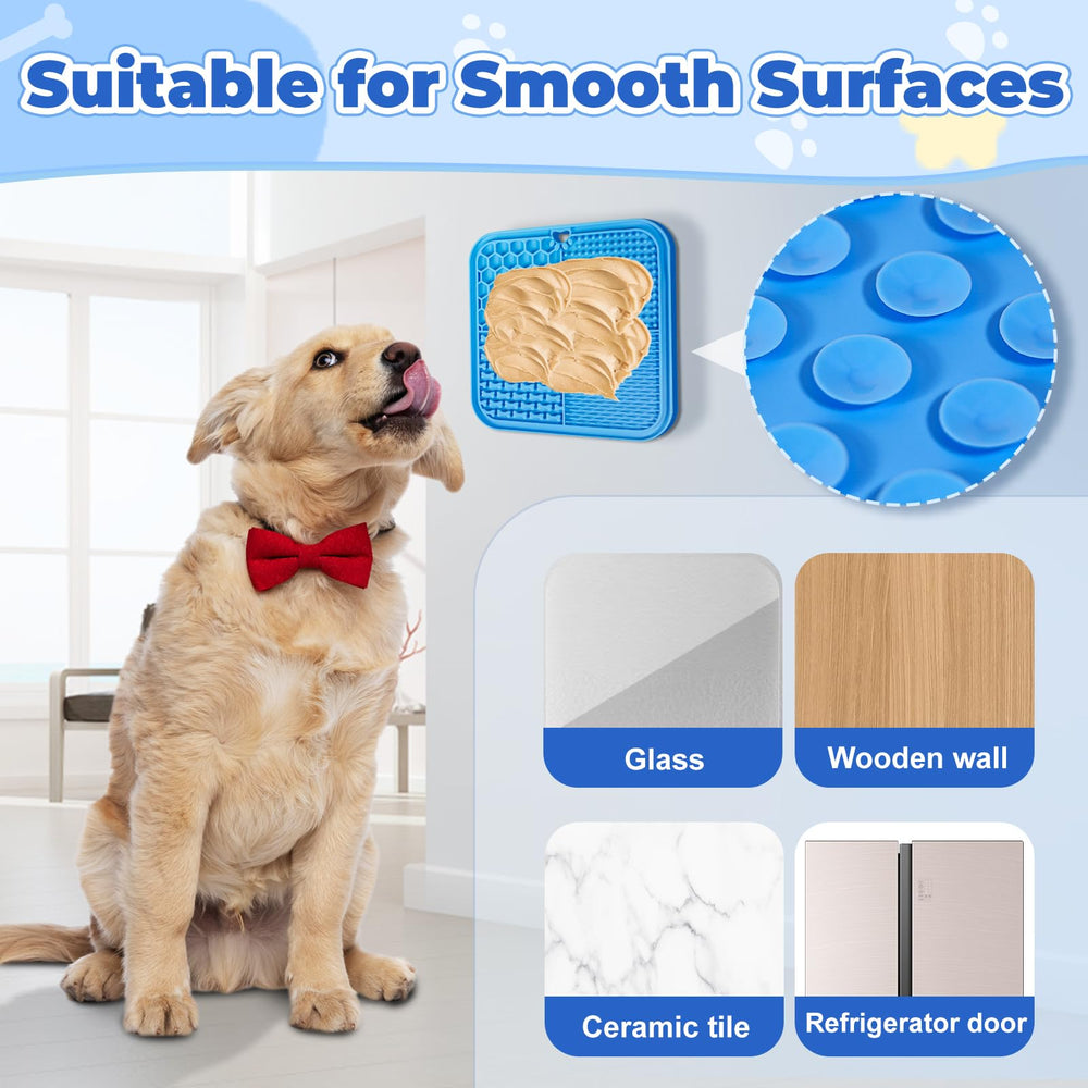 Verwohnt Lick Mat distribution lente des aliments sur surfaces propres.