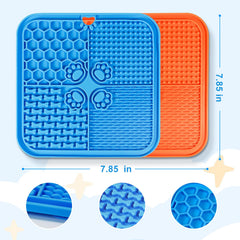 Verwohnt Lick Mat présente quatre textures pour varier l'expérience alimentaire.