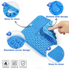 Verwohnt tapis en silicone durable et facile à nettoyer pour chien