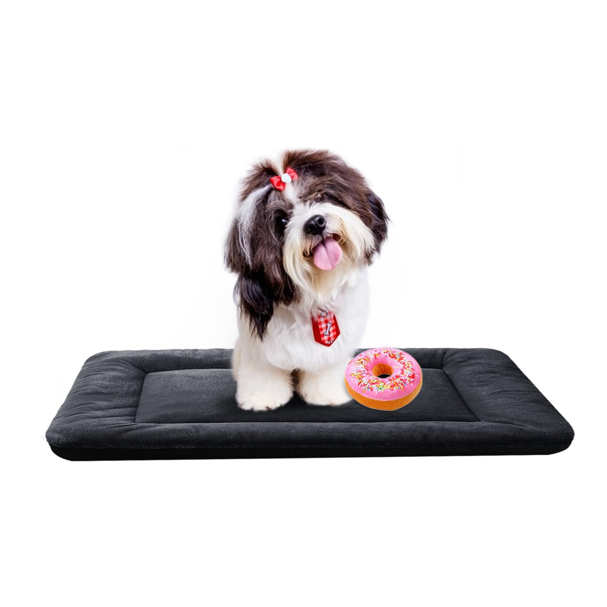 Verzey tapis de caisse chien 24 pouces: douceur premium pour un repos confortable.