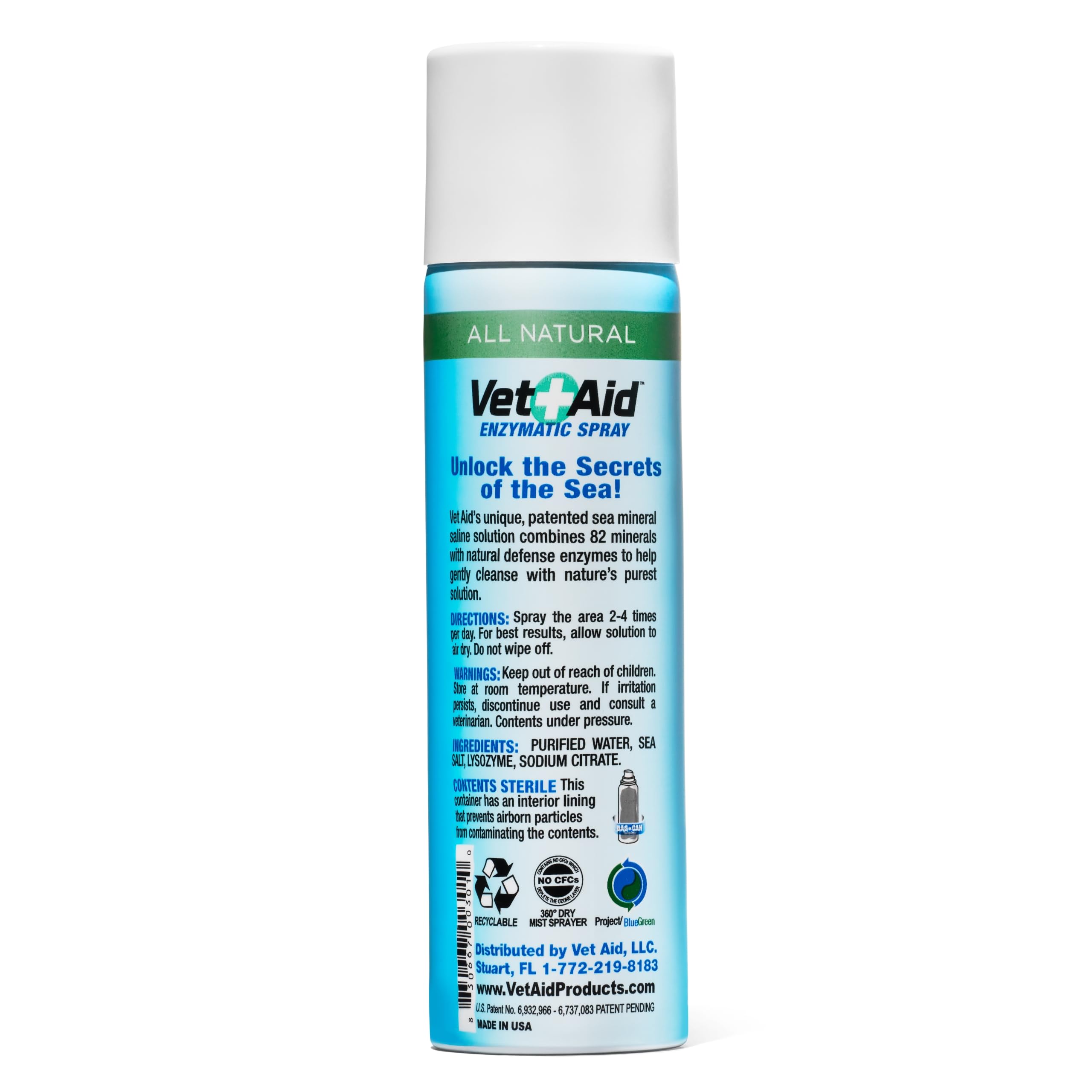 Vet Aid Spray: convient à chats, chiens, reptiles, oiseaux et chevaux.