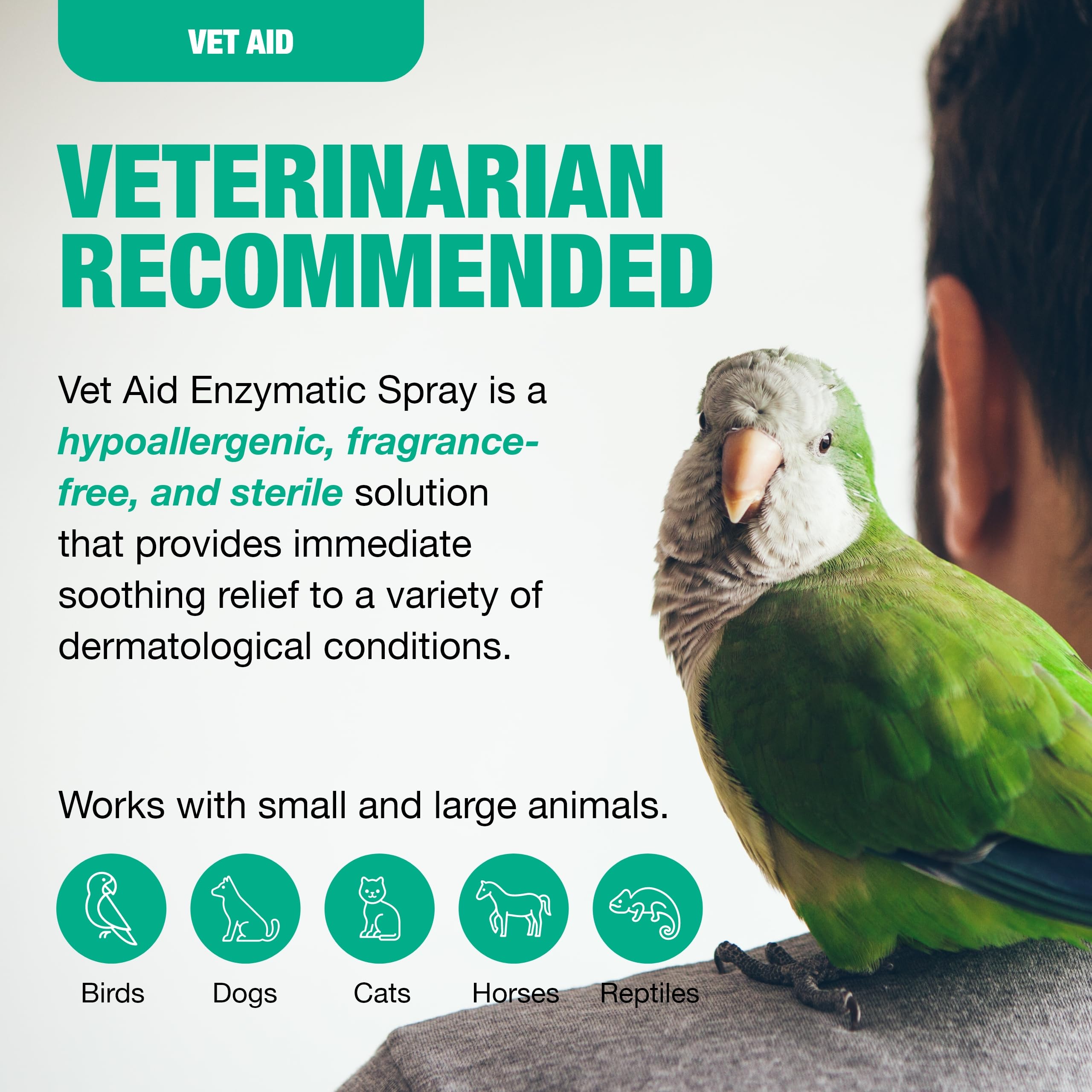 Vet Aid Spray: soutien des abcès par une solution saline neutre.