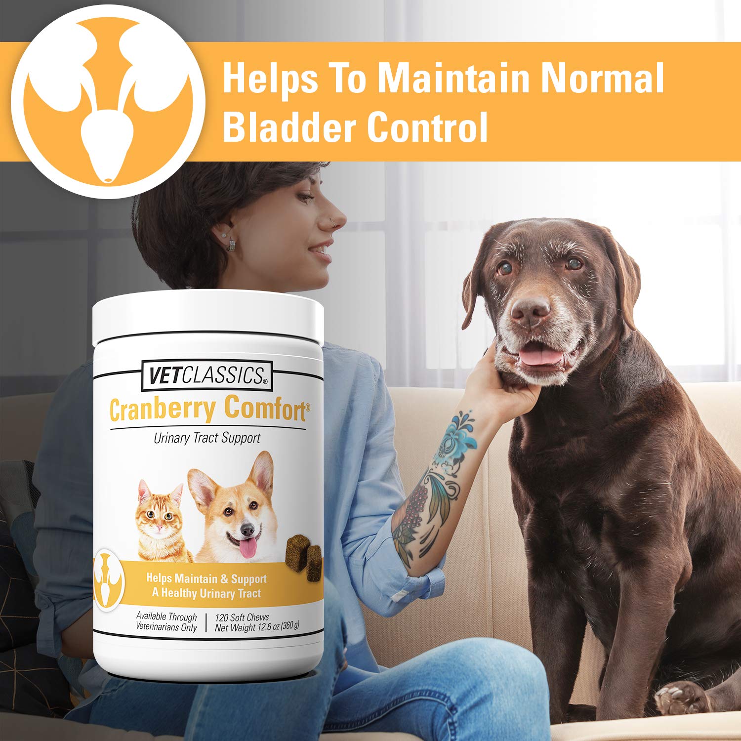 Vet Classics Cranberry Comfort – ingrédients naturels visibles dans les gommes