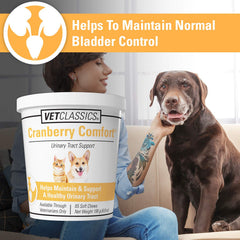 Vet Classics Cranberry Comfort – ingrédients naturels comme cranberry et herbes.
