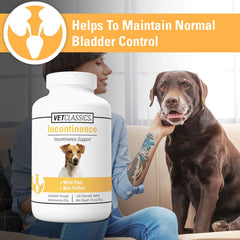 Vet Classics flacon tablettes – format pratique pour le soutien vessie chez le chien.