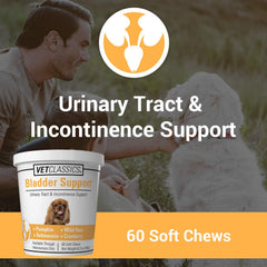 Friandises molles Vet Classics pour chien offrant un soutien quotidien à la vessie.