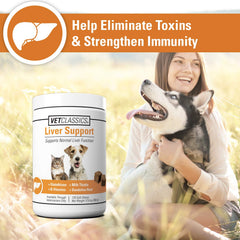 Vet Classics Liver Support — gommes molles pour chats, ingestion aisée.
