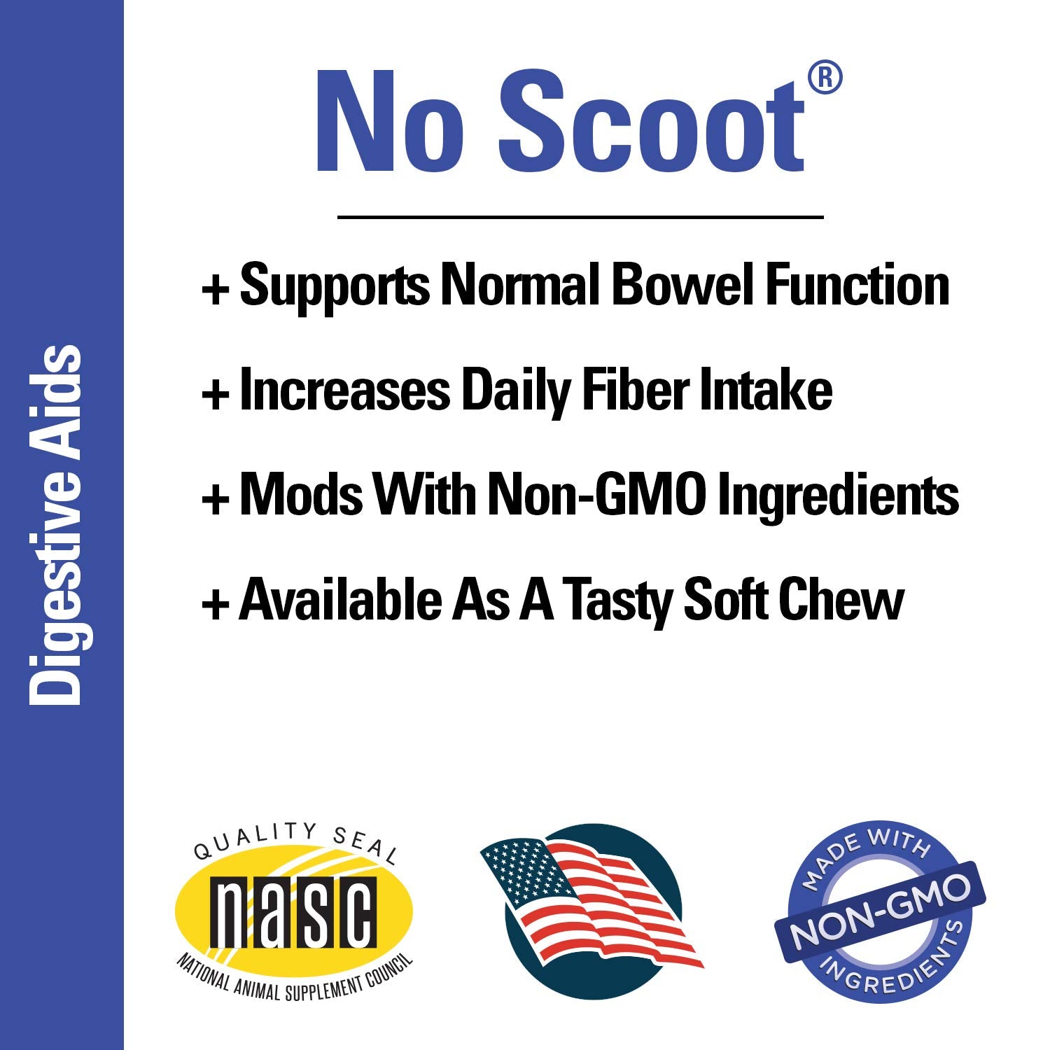 Vet Classics No Scoot – ingrédients non-ogm et citrouille pour les fibres naturelles
