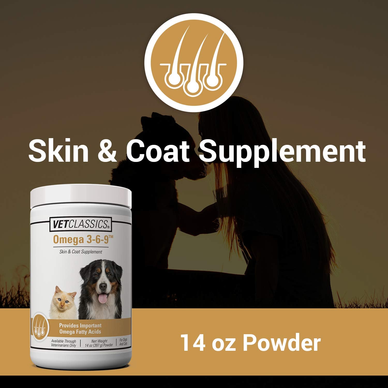 Vet Classics Omega 3-6-9 – peau-saine-chat, soin cutané quotidien.