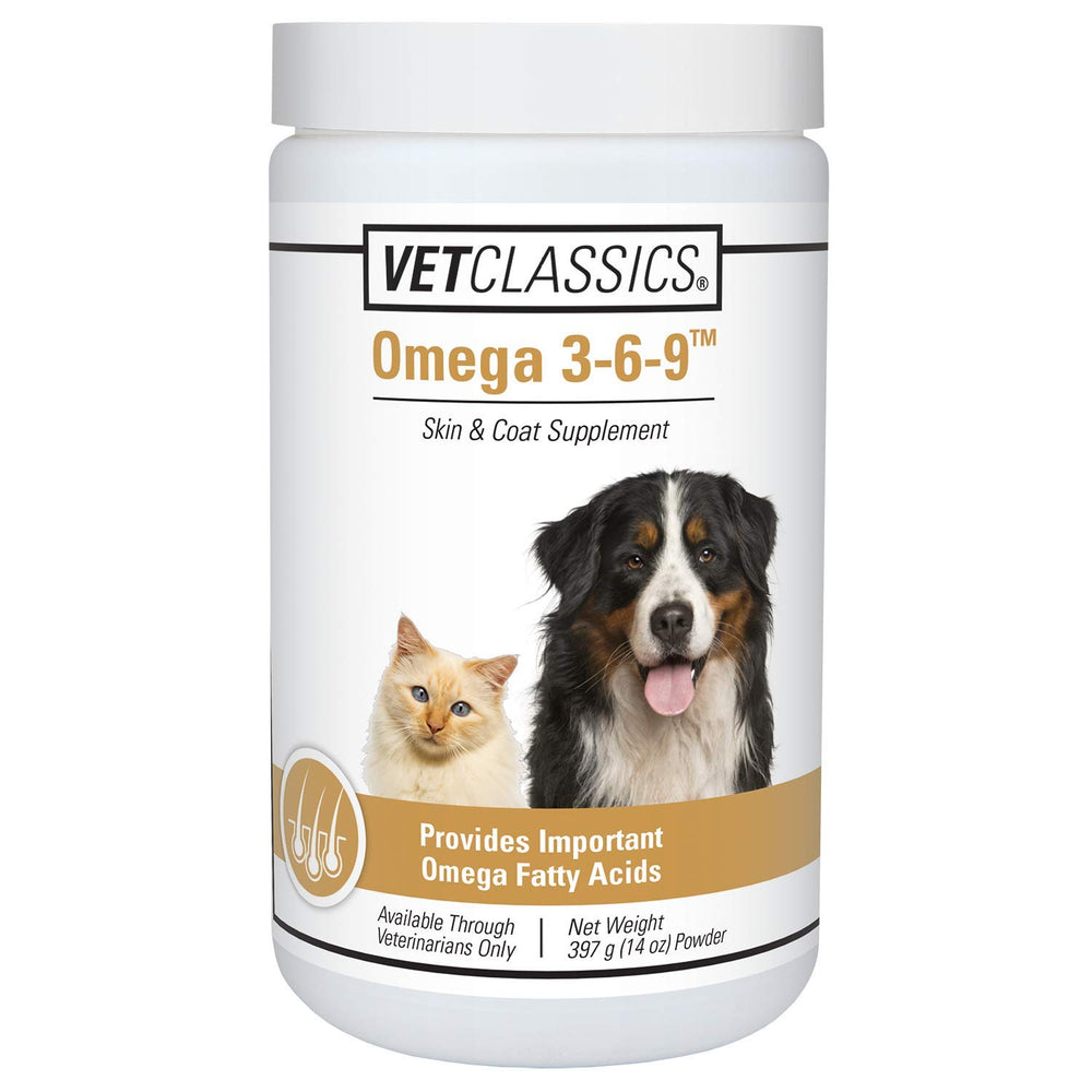 Vet Classics Omega 3-6-9 – poil-sante-poudre, pelage doux et sain.
