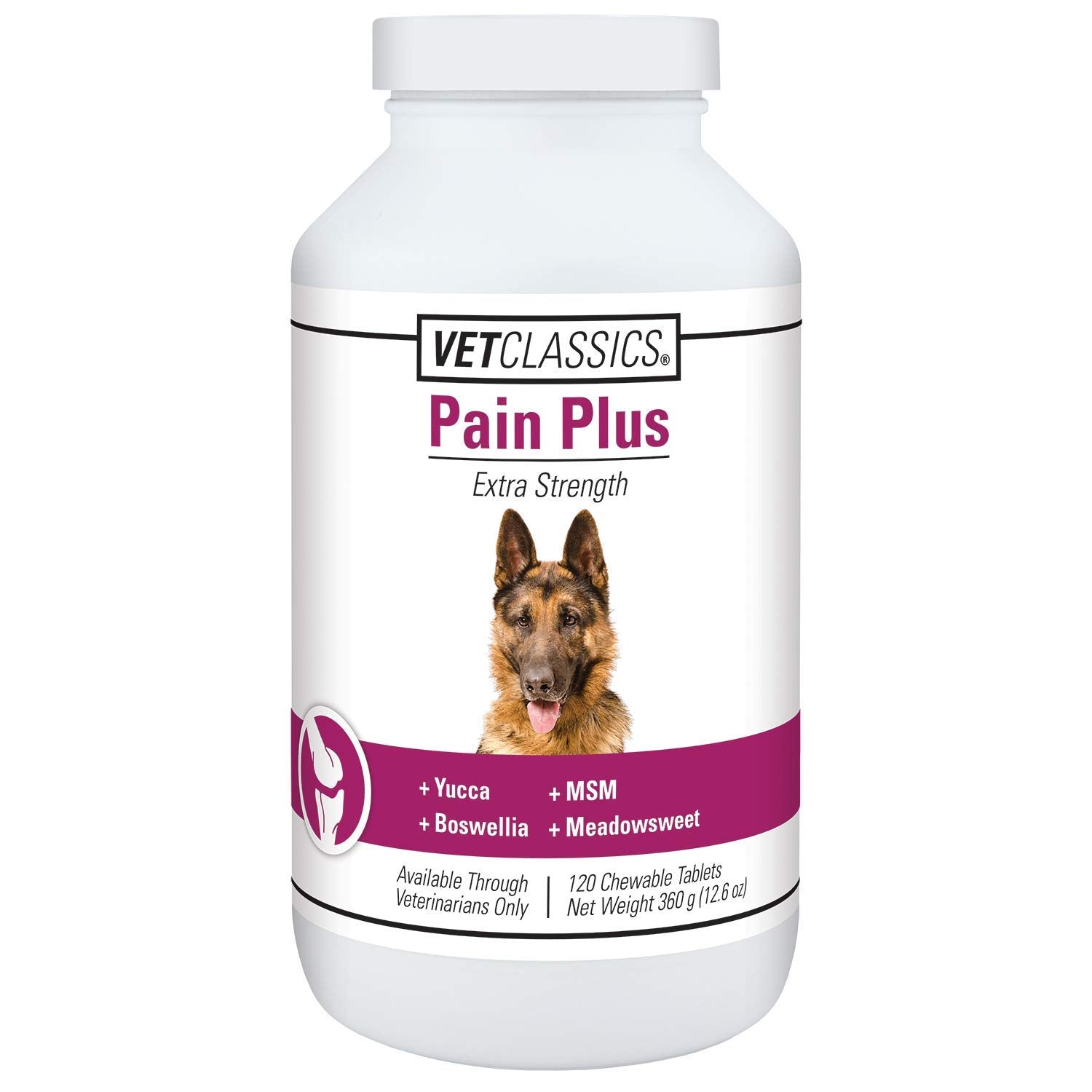 Vet Classics Pain Plus – boîte de comprimés facile à utiliser pour chien actif.