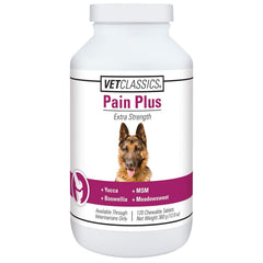 Vet Classics Pain Plus – boîte de comprimés facile à utiliser pour chien actif.