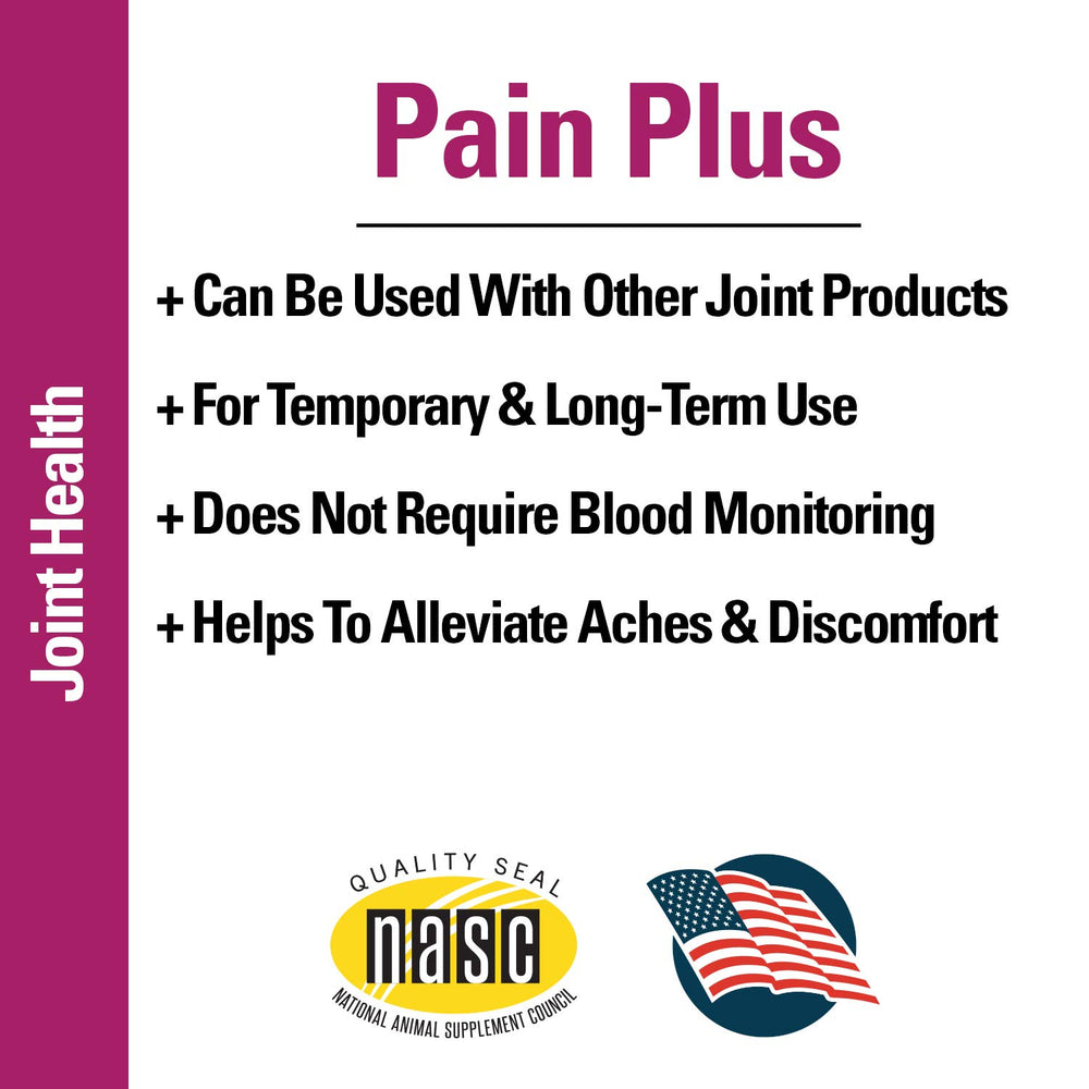 Utilisation avant exercice Vet Classics Pain Plus: prête pour soutenir l’endurance quotidienne.