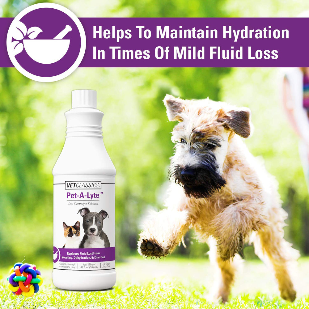 Vet Classics Pet-A-Lyte: etiquette-label clair, dosage fiable et instructions simples.