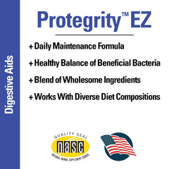 Vet Classics Protegrity EZ Probiotiques, chien au bol, soutien digestif potentiel.