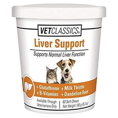 Vet Classics foie chats – comprimés à croquer pour une routine.