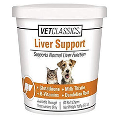 Vet Classics soutien foie chiens – gommes faciles à donner.