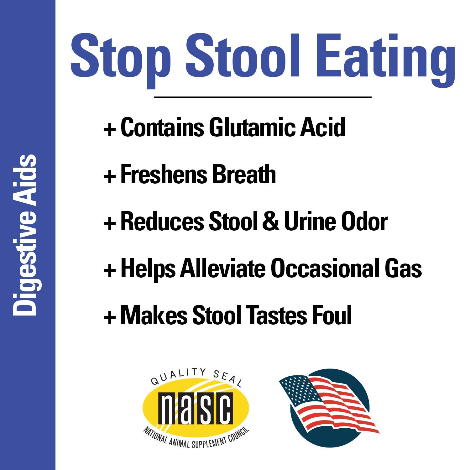 Vet Classics Stop Stool Eating – formulation vétérinaire avec probiotiques et enzymes.